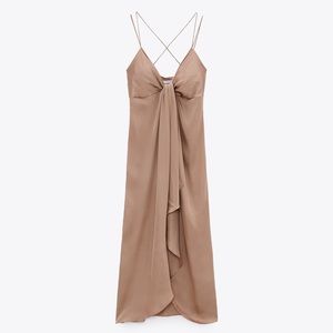 Zara Knotted Slit Dress